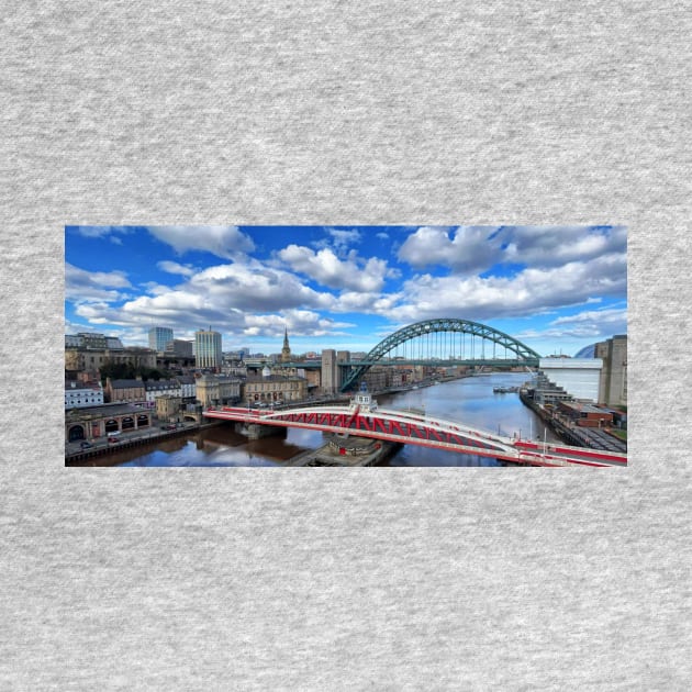 Panorama of the River Tyne at Newcastle by Violaman